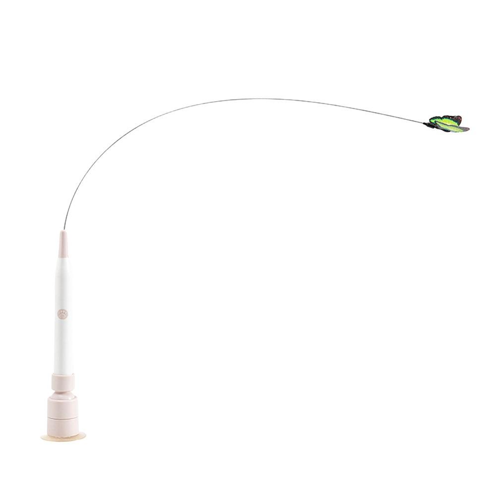 Interactive Toy Cat Teasing Stick Switchable Butterfly Pattern Cat Electric Toy  Pet Supplies