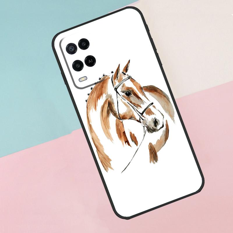 

Horse Pony Painted For Oppo A40 A60 A80 A18 A38 A58 A78 A98 A79 A16 A76 A96 A15 A74 A94 A54 A77 A17 Phone Case OPPO A96 4G