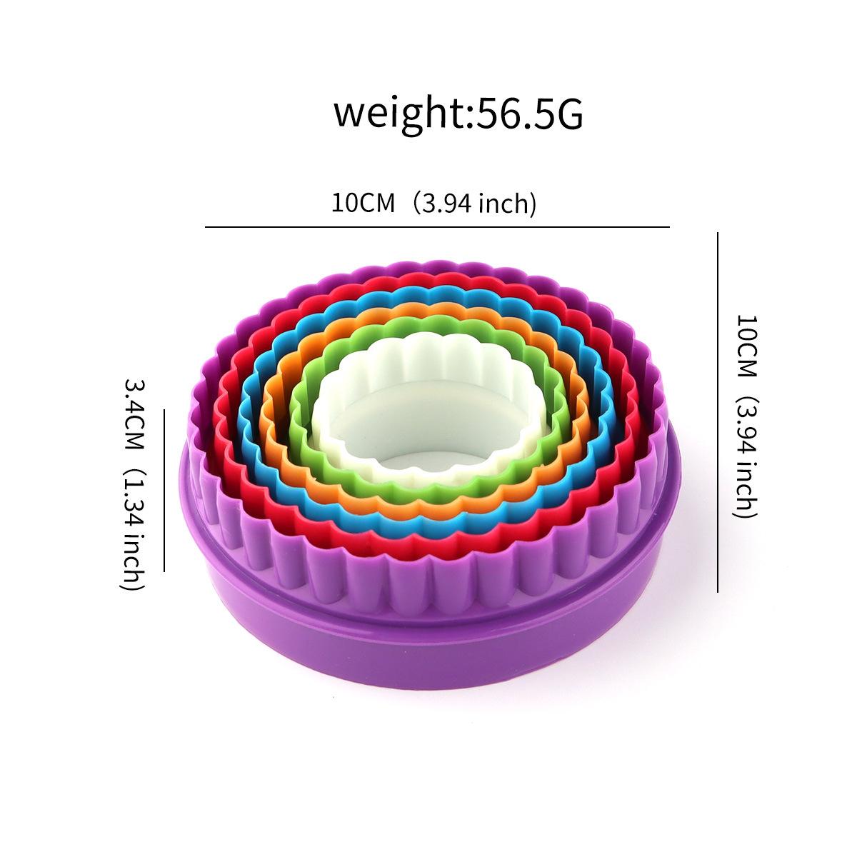 

6 шт. Круглые формочки для печенья в виде цветка, двусторонние, инструмент для выпечки, для нарезки и приготовления идеального печенья, прочная кухонная утварь, подходит для домашних пекарей
