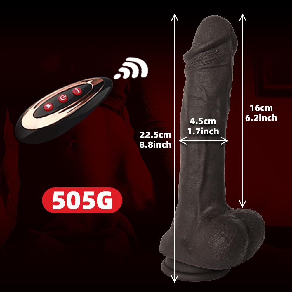 Wireless Vibrator Telescopic Dildos for Women Big Dildo Vibrating Heating Skin Feeling Dick Realistic Penis Large Dick