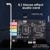PCI-E 5.1 Sound Card Computer PCIE 5.1 Channel 3D Audio 6 Channels 3D Games Music Digital Sound Card PCI Express 5.1 CH 24Bit