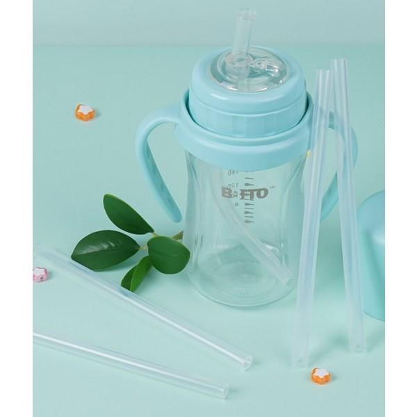 Vivito Silicone Straw Holder, Transparent, 2 Pieces