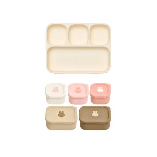 Atti Rabbit Baby Suction Meal Tray Modular Silicone Feeding Plate