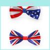 Stylish Union Jack Usa Flag Silk Bow Tie For Fancy Dress Costumes