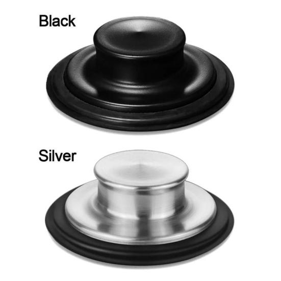 2Pcs Sink Cover Stainless Steel Kitchen Sink Plug Set Pipe Protection Odor-resistant Sink Drain Stopper for Home