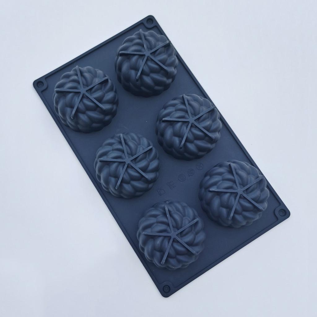 6 Holes Silicone Mousse Molds Bread Cake Moulds Flower Shaped Non-Stick Baking Accessories for Making Candy Jelly Donuts