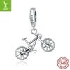 Cool Mountain Bike Diy Pendant, Personalized Fashion Bicycle S925 Silver Beads Accessories Bsc384