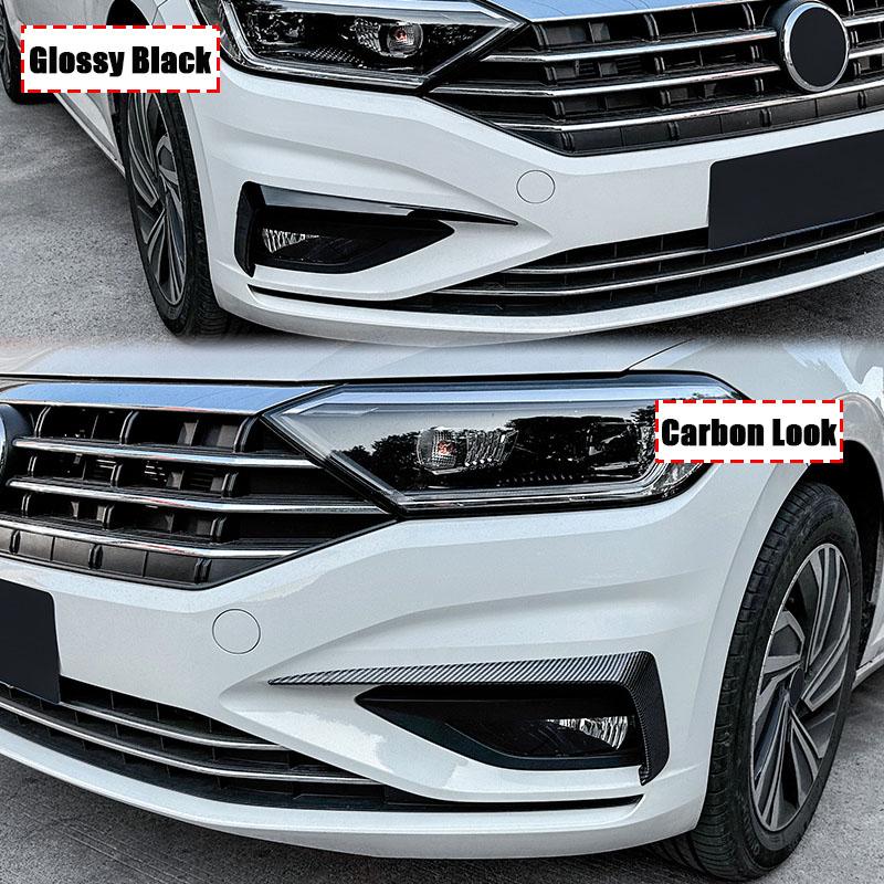 Fog Lamp Light Cover Trim Sticker Front  Bumper Side Vent Splitter Canards For Volkswagen VW Jetta MK7 - Car