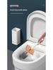 Wall-Mounted Silicone Toilet Brush with Storage Rack - No Dead Angles, Perfect for Bathroom Cleaning