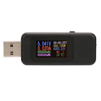 LCD Display USB Tester Charger Detector Digital Voltmeter Ammeter Voltage Meter DC430V(Black)