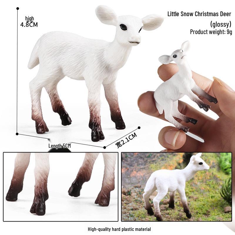 Cross-Border Christmas Wildlife Deer Model Cake Decoration Set