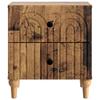 Nightstand Set of 2 Reclaimed Wood Look 43 x 34.5 x 48 cm Engineered Wood
