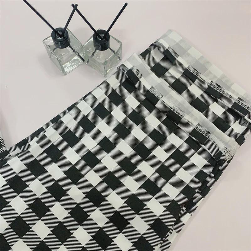 Karierte Pyjamahose im koreanischen Stil für Damen – lockere, lässige, luftige Hose für drinnen und draußen