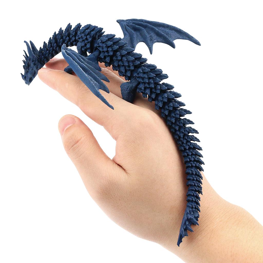 3D Printed Ancient Dragon, Cool Decoration, Simulated Dragon Model Figurine, Movable Joints, Office Decompression Toy