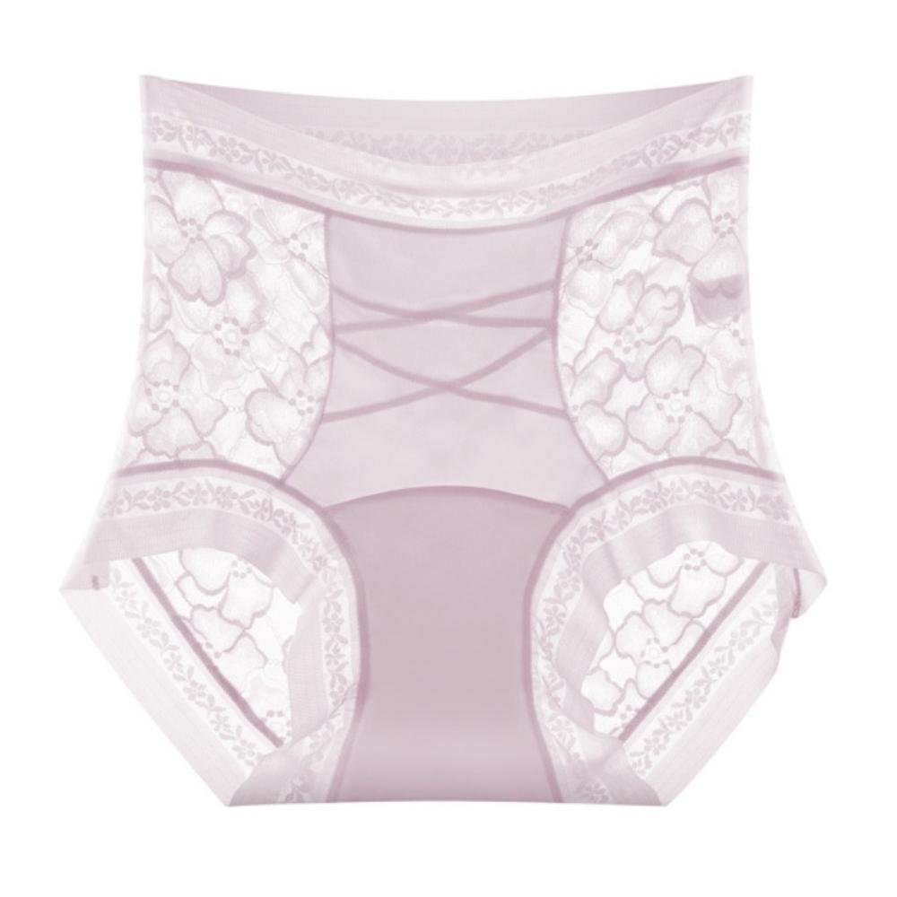 High Waist Lace Flower Panties Lace Flower Slimming Shapers Breathable Butt Lifter Underpants  Lady