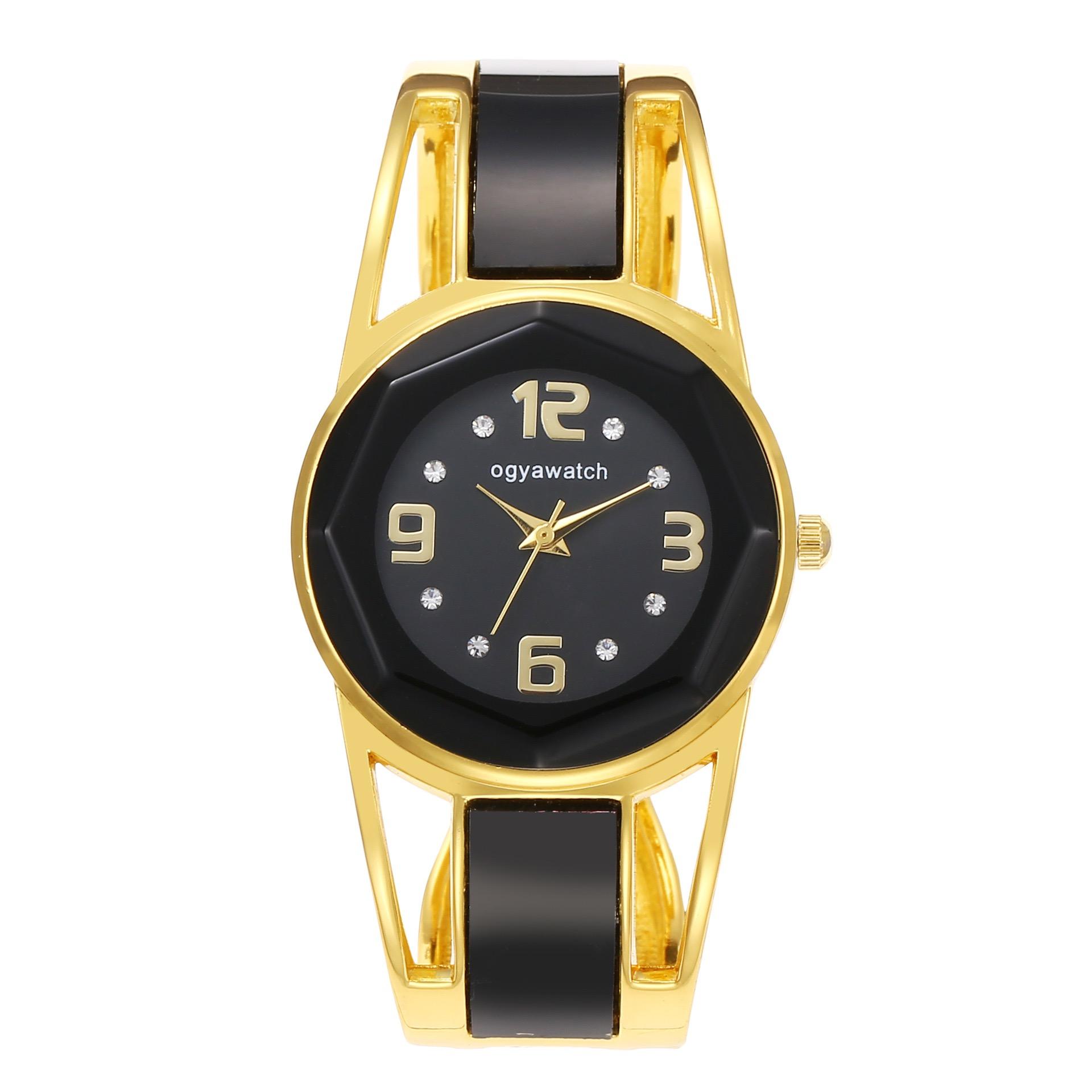 

Women Elegant Bracelet Wristwatch Quartz Female Exquisite Bangle Rhinestone Fashion Watches Vintage Female Relojes Mujer Clock чорний