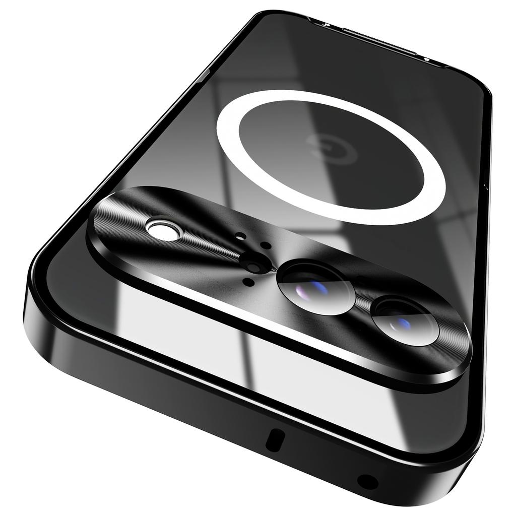 For Google Pixel 9 Case Compatible with MagSafe Metal Frame Matte Phone Cover