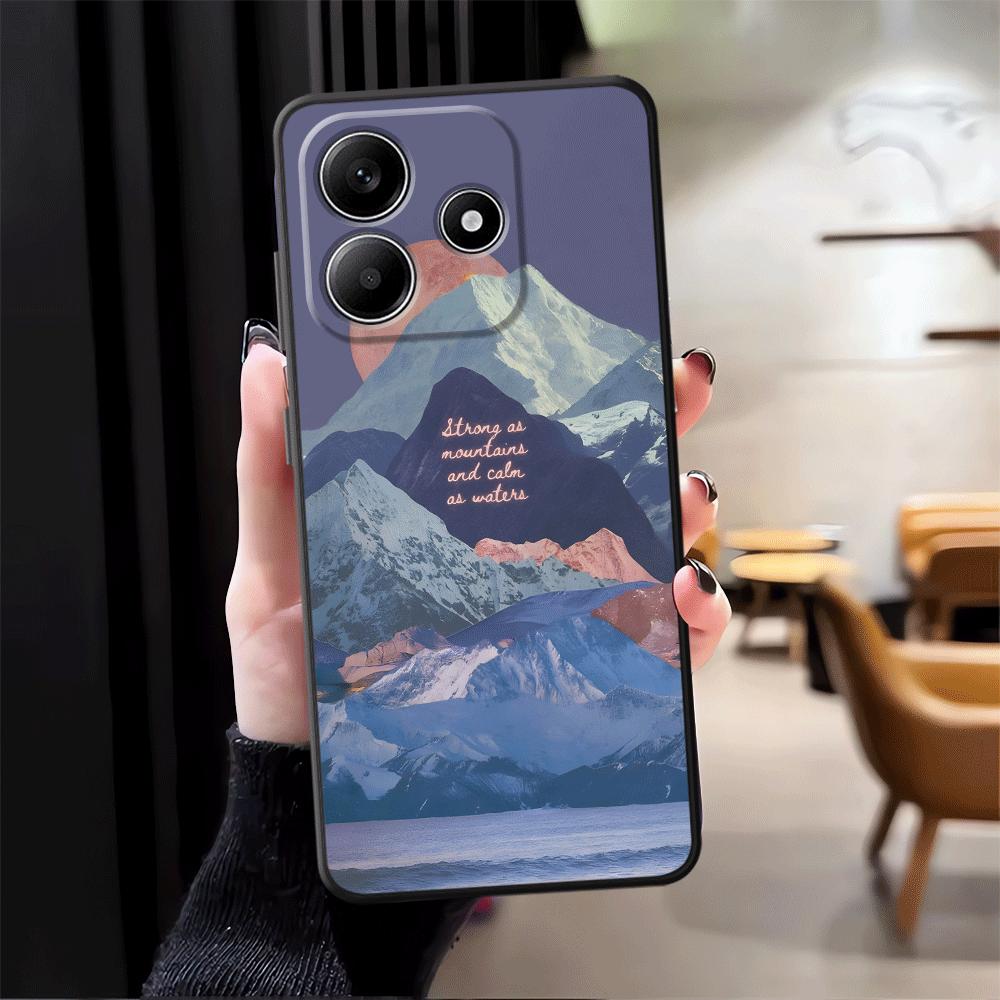 Phone Cover Case for Xiaomi Redmi Note 14 A1 K80 A4 A5 12 11 A3 12C 13C 14C 9 8 7 10 13 Pro Plus K40 A1 A2 Creative Mountain