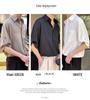 Men's Ice Silk Short-Sleeve Shirt - Summer Drape, Light Non-Iron, Handsome, Mature Style