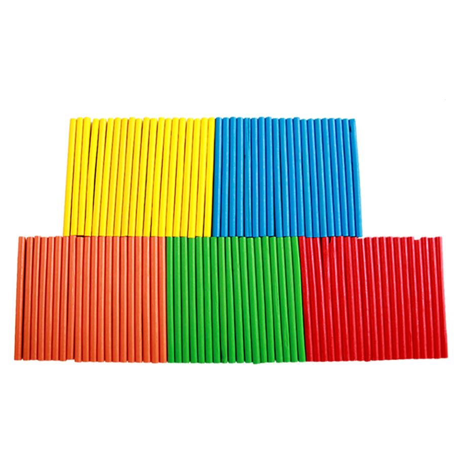 

100pcs 7.5cm Wooden Counting Sticks Student Math Calculation Manipulatives School Math Teaching Aids & Classroom Supplies