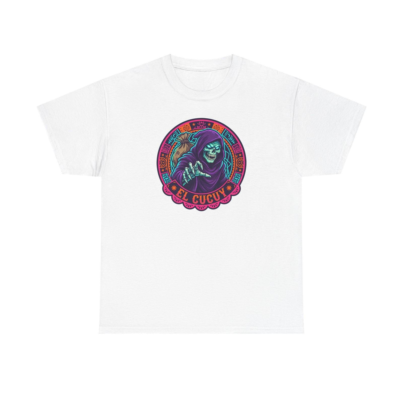 

El Cucuy Skull Graphic Tee | Horror Day of the Dead Inspired S разноцветный