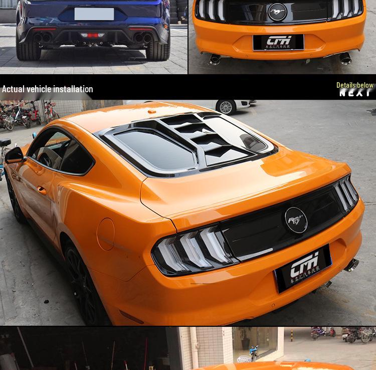 Rear Louvers & Spoiler for 2015-2023 Ford Mustang - Sunshade Windshield