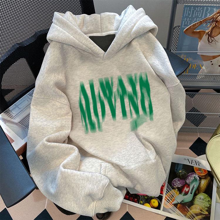 

Ленивый Тяжелый 500G Свитшот с капюшоном оверсайз - Повседневная куртка на осень/зиму M