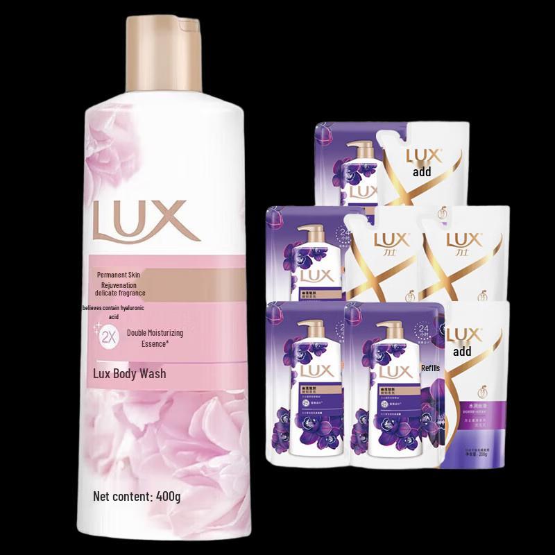 LUX Fresh & Tender Skin Scented Shower Gel & Shampoo Set