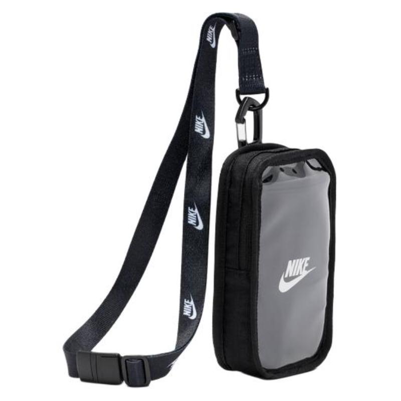 Nike Klubový Polyester Polyuretan Jednoramenná Crossbody Kapsička na Mobil Běžná Unisex Černá Ležérní HF3595-091