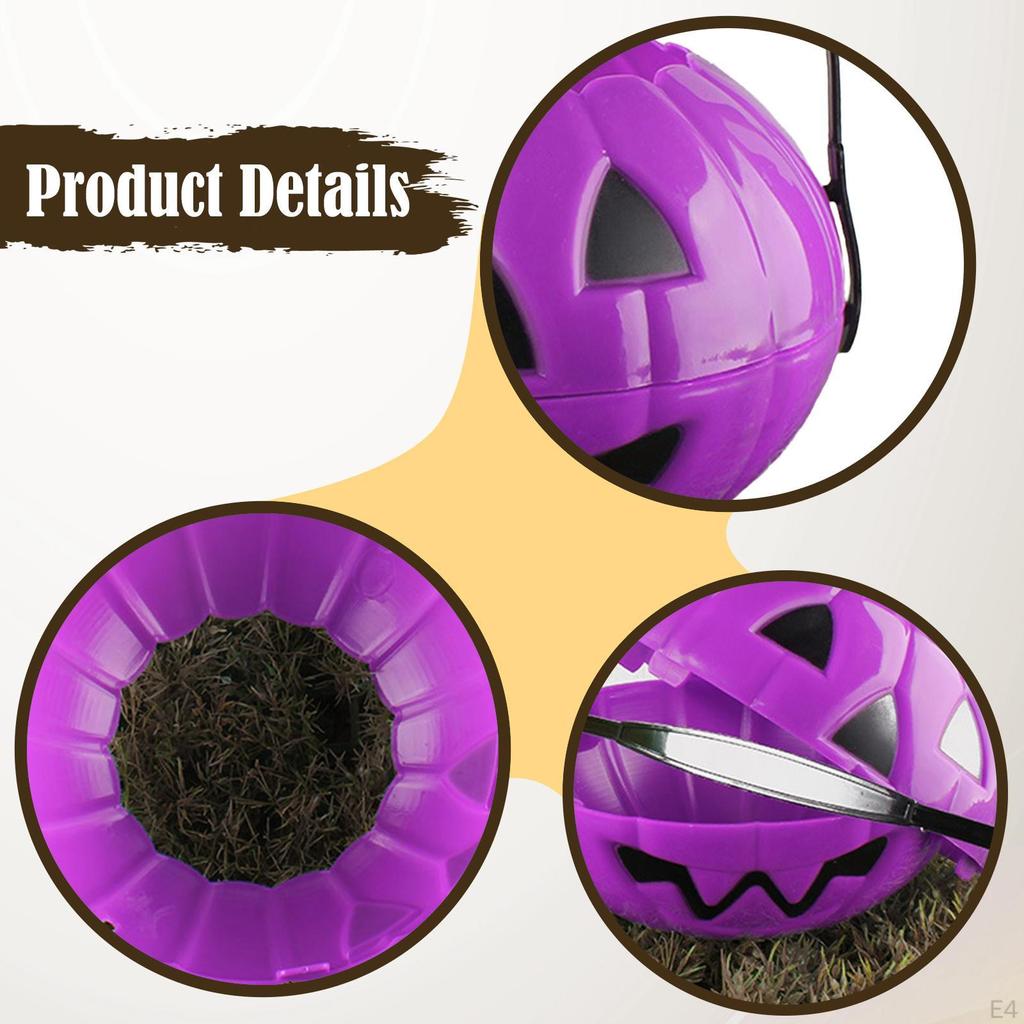 Halloween Candy Bucket Container, Decoration, with Handle, Holder,