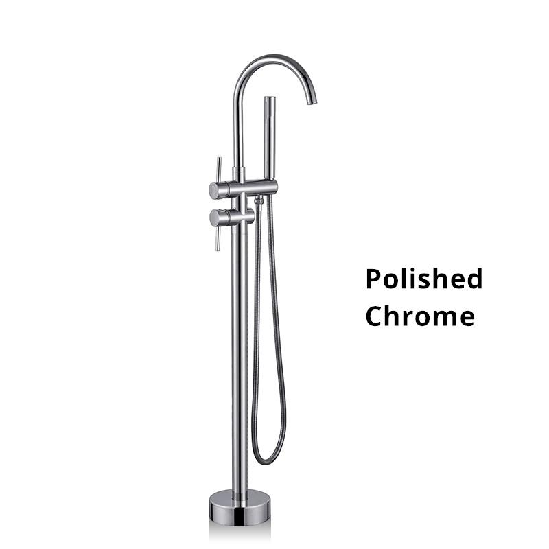 

Напольные смесители для ванны с ручным душем, современный роскошный смеситель для ванны с одной ручкой 9001