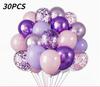 30 Pcs Glitter Balloons Set for Party Decoration