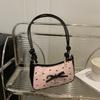 Niche Design Bow Underarm Bag Women's 2025 New Handbag Fashion Shoulder Messenger Bag Sweet Baguette Bag