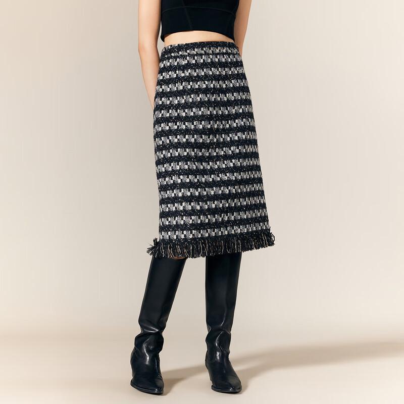 Women s Winter Plaid A-Line Skirt L