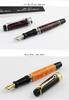 AURORA Fountain Pen Sole Mio Marbled Orange Black Cap GT 14K Inhalation Type Fine Point F 997-NAO-F