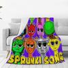 Sprunki Song Blanket Picnic Flannel Throw Blanket For Couch Bed Warm Soft Customized Quality Bedspread Gift Idea