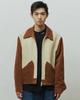 Seasun Color Block Jacket _Brown