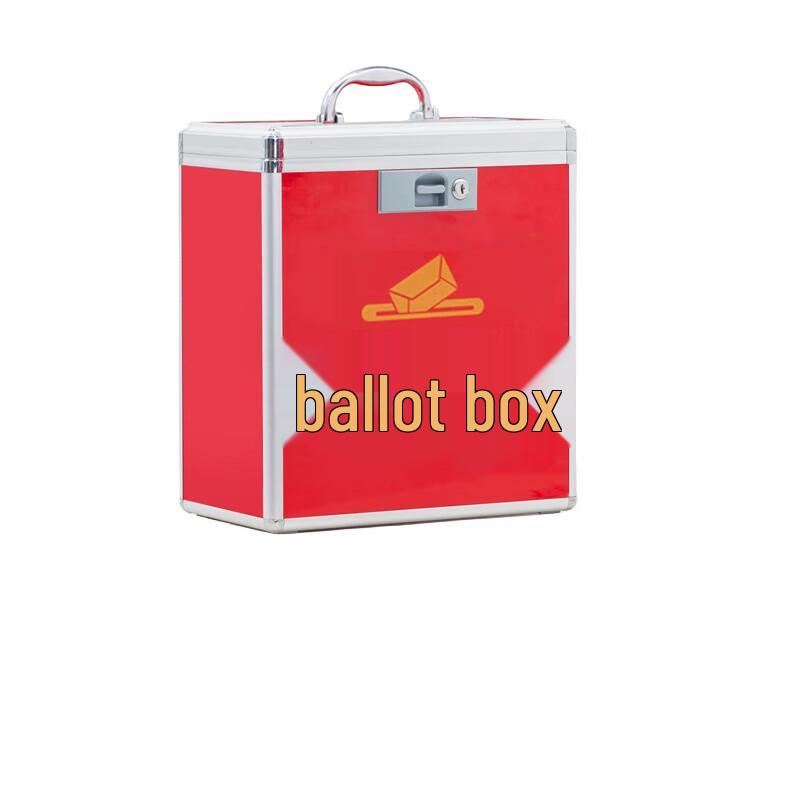 Средняя портативная урна для голосования из алюминиевого сплава с замком
