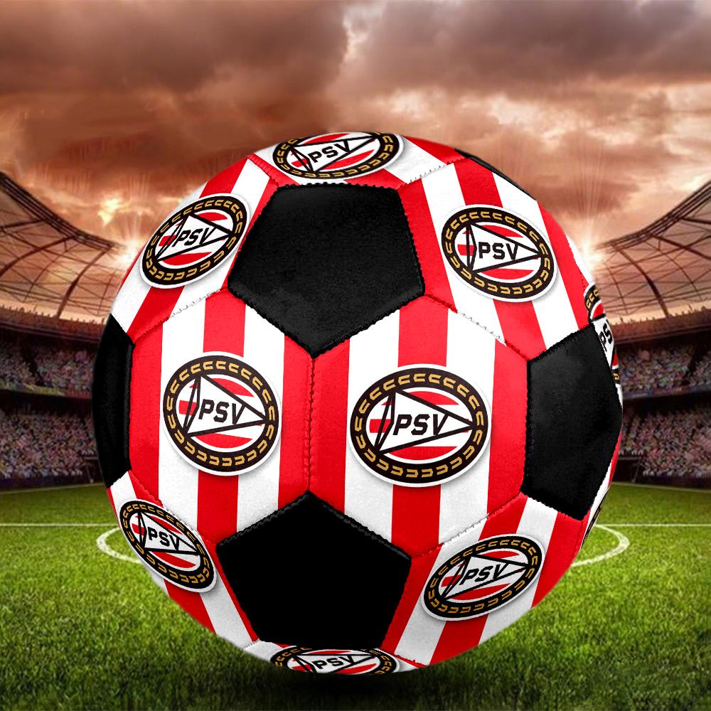 SIZE 5 PSV Eindhoven Soccer Ball Colorful All Ages Machine Stitched PVC Competition Ready Durable High-Bounce