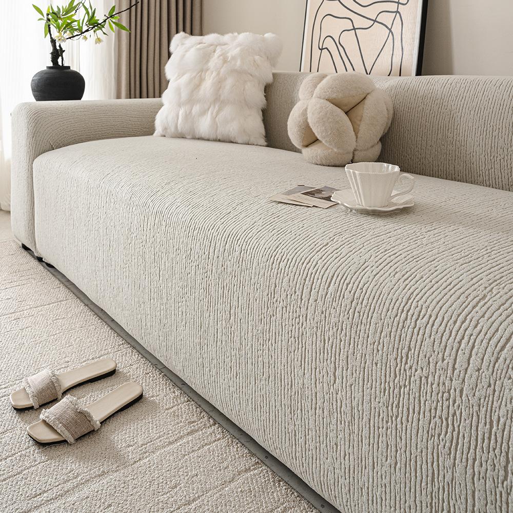 Sofa Cover  Elastic All inclusive Universal Cover Universal New Jacquard Velvet Living Room Sofa Dust Proof Cover Seat Cushion Protection Cover 90-140cm