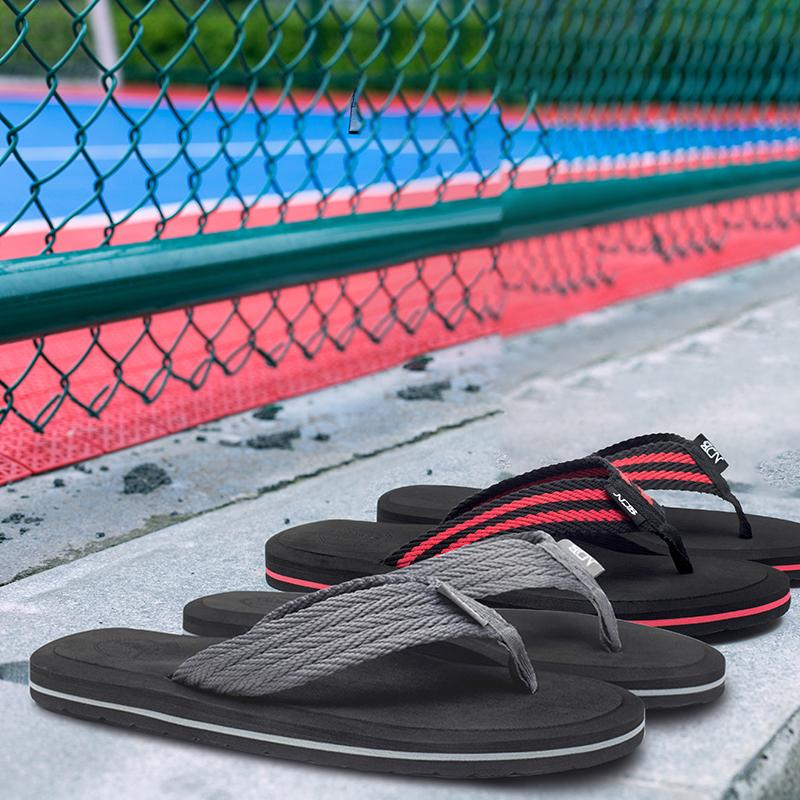 Fashion WOTTE Flip Flops Men Indoor And Outdoor Men's Slippers Summer Flip Flops Men's Slippers Fashion Beach Casual Shoes Slippers Men