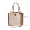 vertical linen tote bag plain simple gift bag fashion shopping bag