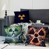 Creative R-Radiation Logo Personalized Picture Text Home Decorative Pillows Household Gifts 45x45cm