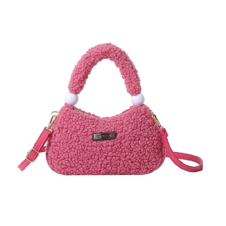 Plush Handbag Soft Warm Shoulder Bag Everyday Companion for Fashion Enthusiasts