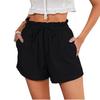 2025 Summer Women's Casual Loose Solid Color Fashion Shorts