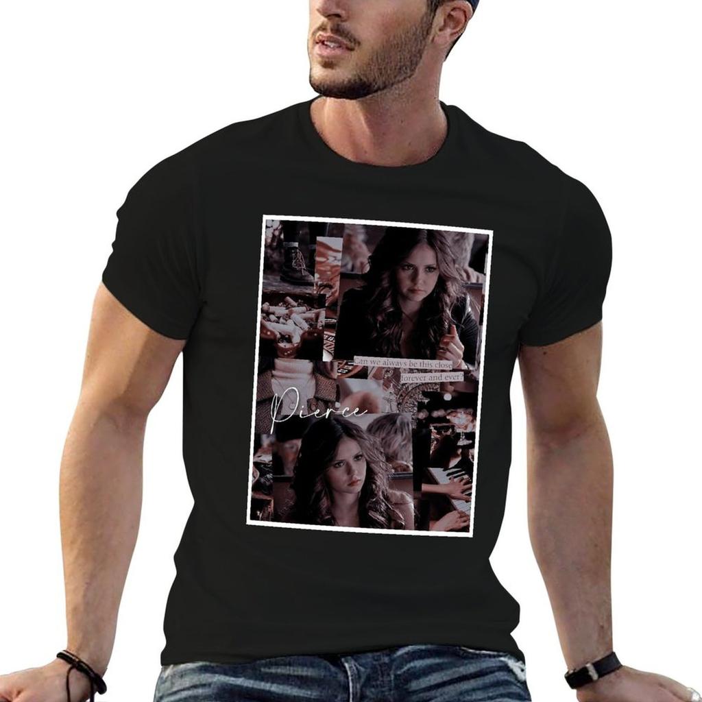 Katherine Pierce TVD Collage Shirt Unisex Style T-Shirt Tee Tshirt BlackOne Size