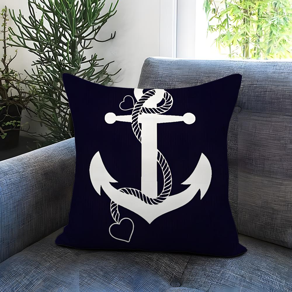 Fashion O-OOcean Sailor Cushion Cover Comfortable Reversible Pillow Cover Ideal for Car Sofa Bedroom & Beyond