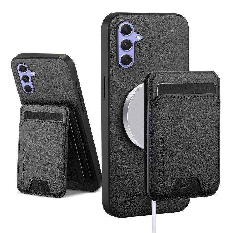 Suitable for Samsung Galaxy A555G Mobile Phone Case A35 Cow Pattern Leather Magnetic Card Case New A25 Light A15