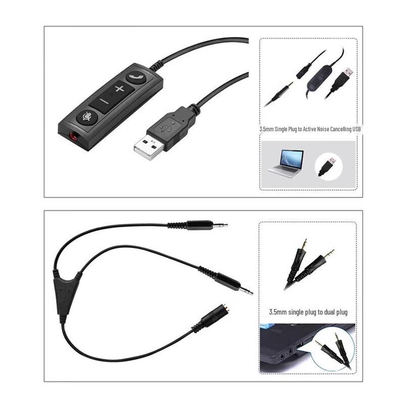 Cabo Adaptador de Áudio Y-Splitter para Headset 3,5mm (Versão CN)