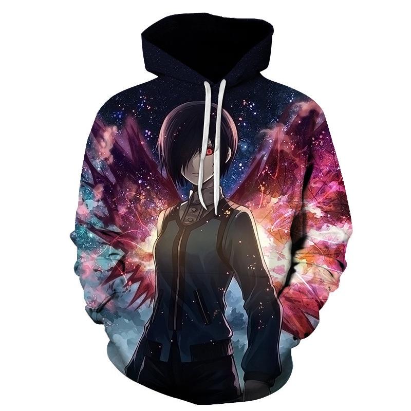 Sweatshirt Tokyo Unisex Ghoul Cosplay Sweater Capuche Sweat Hoodie Pullover